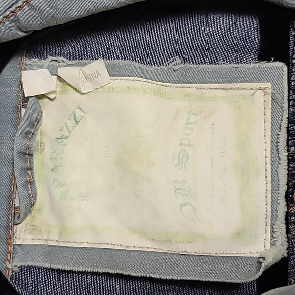 PAPARAZZI Vintage Mid Length 100% Cotton Distressed Jacket w/ Buttons Size Small - Picture 8 of 16